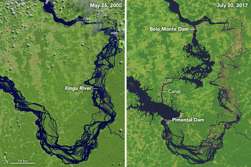 Rio Xingu Antes E Depois