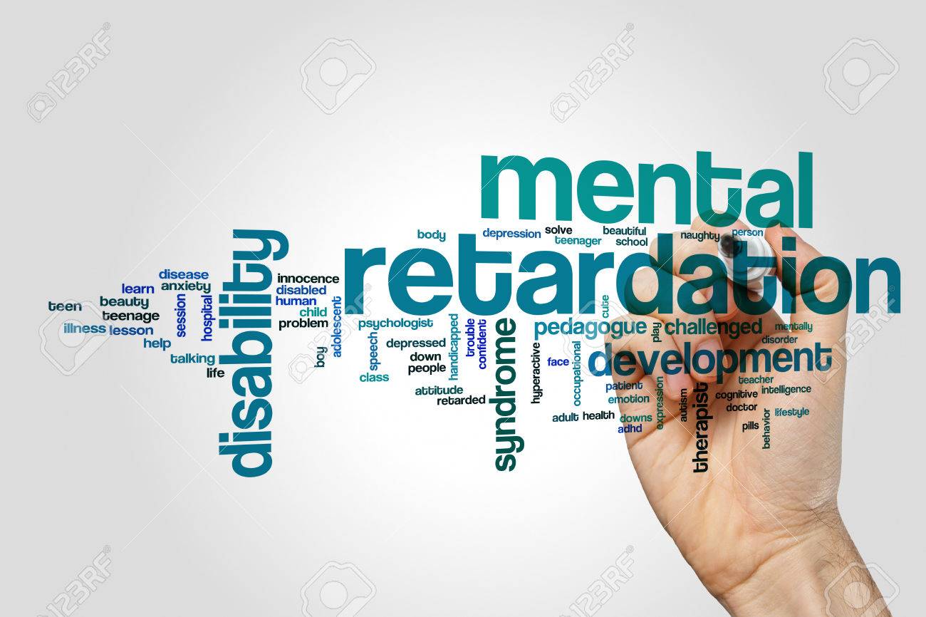 Mental Retardation Word Cloud Concept