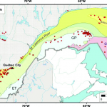 Location Of Oil And Gas Wells In The Province Of Quebec