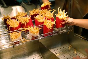 McDonalds French Fries Being Prepared March 2022