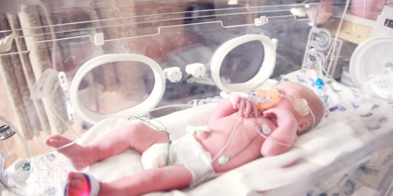 Baby Lying In Incubator