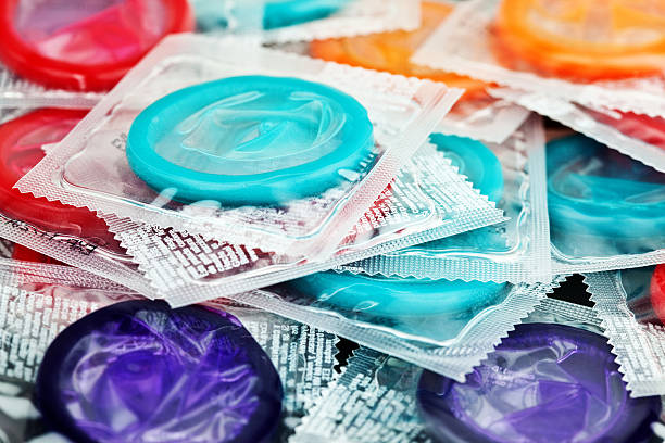 Collection Of Colorful CondomsSelective Focus; Shallow DOF