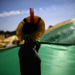 Indigenous People Manifest In Brasília, Brazil Indígenas Fazem Manifestação Em Brasília