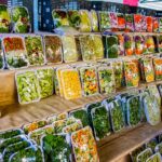 Packaged Vegetables And Veggies At A Free Street Fair In Brazil